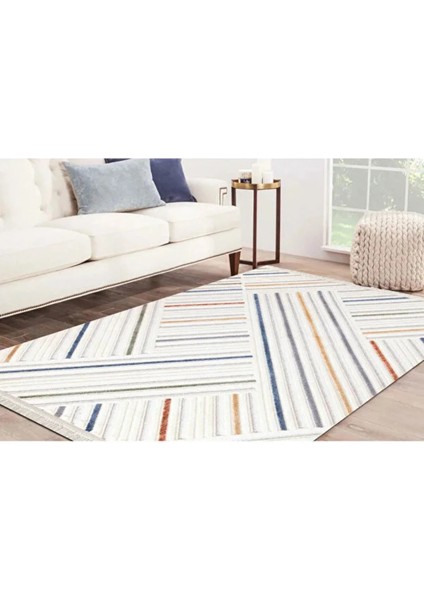 Indıa 3017 Multi Bukle Salon Halısı Yumuşak Çocuk Odası Halısı Koridor Halısı Kesme Halı Yolluk