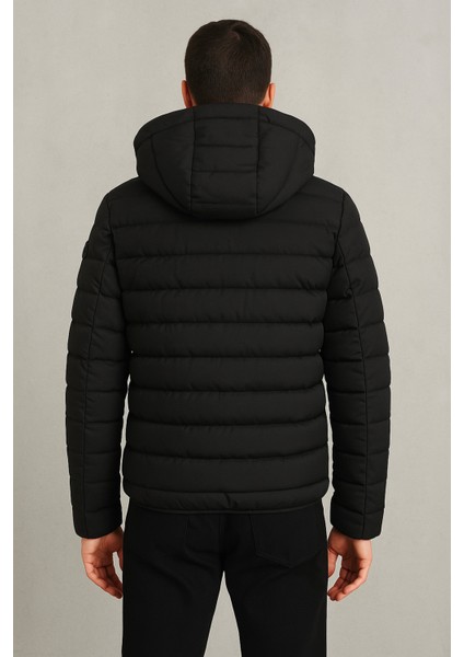 Erkek Deri Içi Yünlü Şişme Mont (Fermarlı Kapşonlu) modelleri