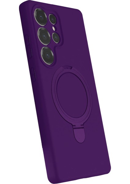 Nrtmsa Newface Samsung Galaxy S23 Ultra Regal Magsafe Standlı Kapak - Derin Mor fiyatları