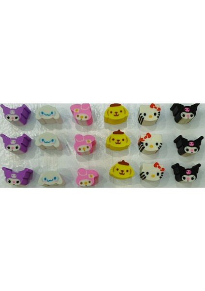 Kuromi Hello Kitty Sanrio Karakterleri Silgi 1 Kutu (Kutu Içi 18 Adet ) fiyatları