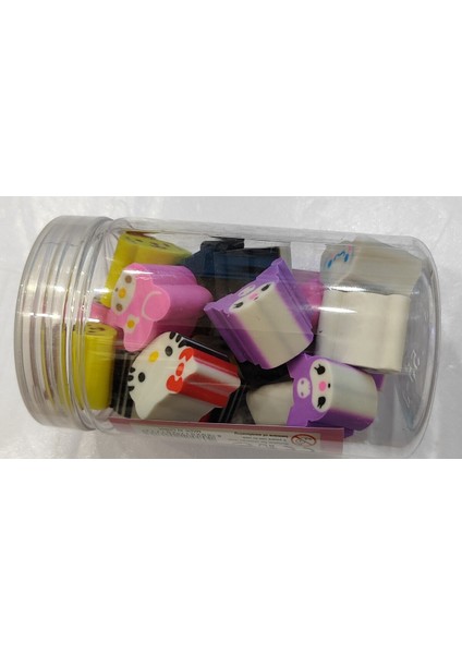 Kuromi Hello Kitty Sanrio Karakterleri Silgi 1 Kutu (Kutu Içi 18 Adet ) modelleri