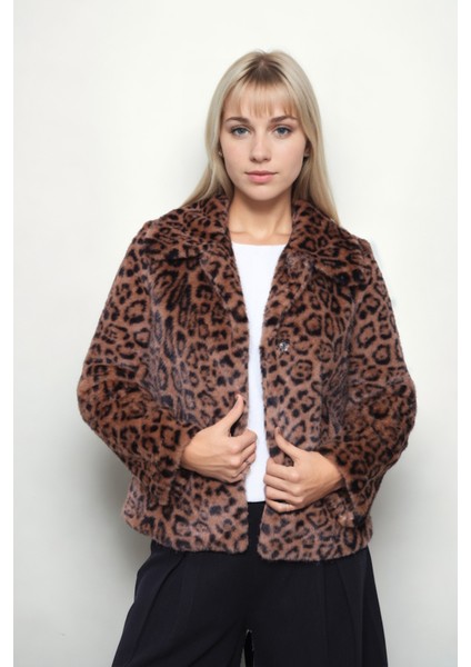 Leopar Desen Yumoş Çıtçıtlı Ceket fiyatları