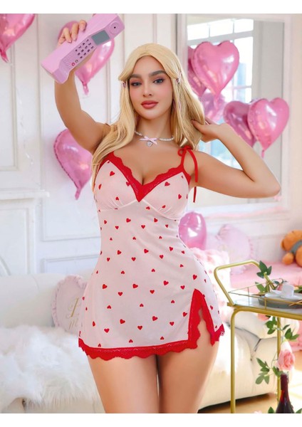 Kadın Ekru Kalp Desenli Dantel Detaylı elbise 5071 modelleri