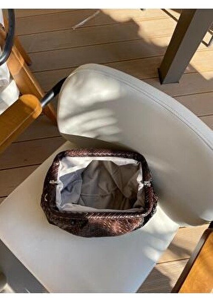 Glow Örgü Detaylı El, Omuz ve Çapraz Çanta