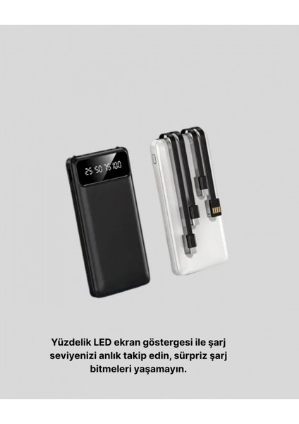 20.000 Mah 4 Çıkışlı LED Göstergeli Hızlı Şarj Powerbank modelleri