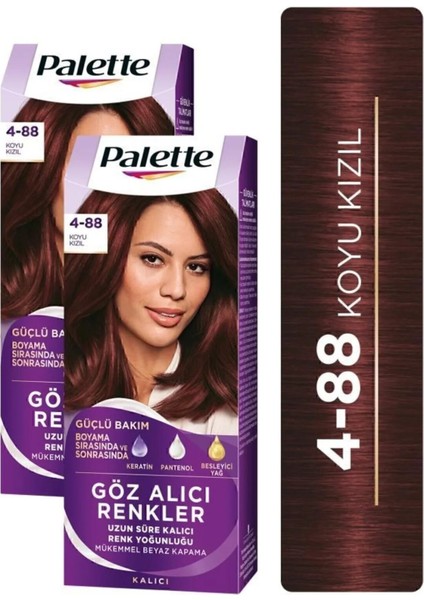 Göz Alıcı Renkler 4-88 Koyu Kızıl x 2 Adet