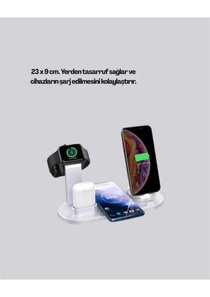 Iphone, Apple Watch ve Airpods ile Uyumlu 4'ü 1 Arada Şarj Ünitesi – Tüm Apple Cihazları Tek Noktada indirimleri