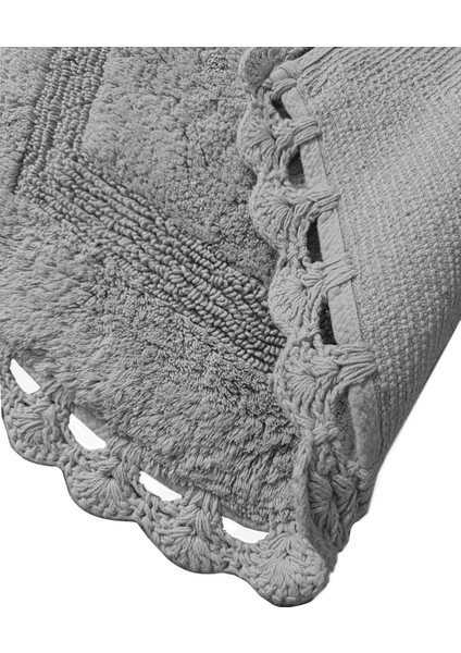 Exgena Gri 2li %100 Pamuklu Banyo Paspas Seti fiyatları