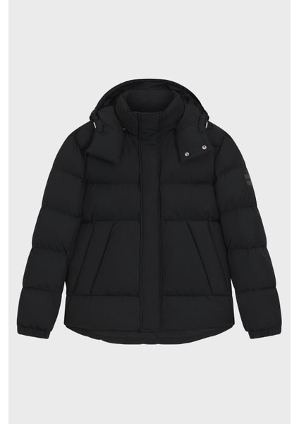 Kapitoneli Regular Fit Çıkarılabilir Kapüşonlu Şişme Mont Erkek Mont 50551599 001