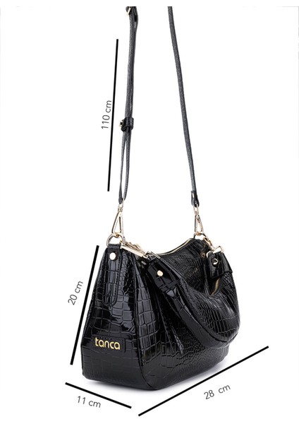 Kadın Suni Deri Siyah Kroko Omuz Çanta 1099 205 Bn Cnt SK25-26 Sıyah Kroko fiyatları