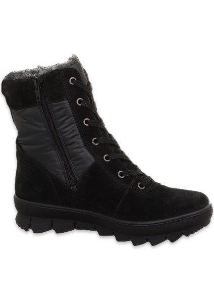 000421 Z Novara Gore-Tex Deri Siyah Kadın Bot modelleri