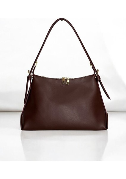 Deri Tek Askılı Klasik Günlük Baget Çanta modelleri