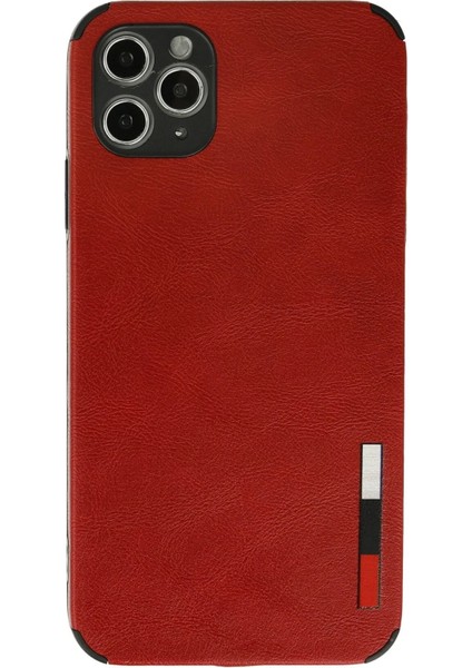 iPhone 11 Pro Kılıf Loop Deri Silikon - Kırmızı - FKU4679-7839