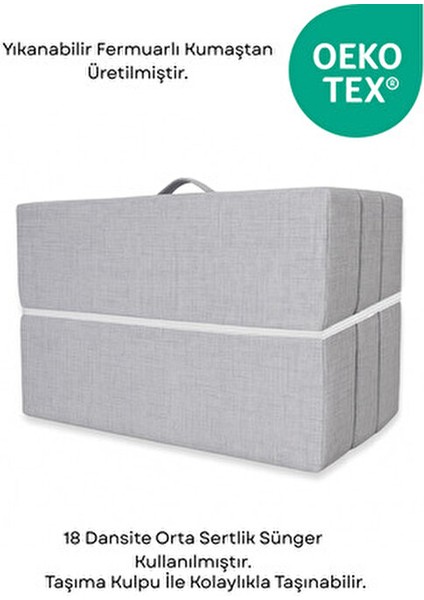 Katlanır Micro Cotton Sünger Yer Yatağı ve Minderi 10 cm 18 Dns Orta Sertlik Sünger fiyatları