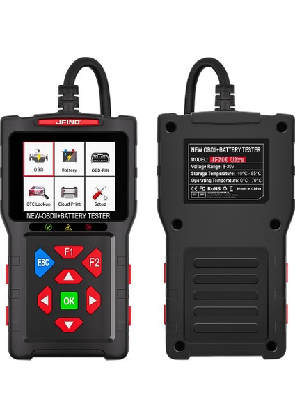 Jfınd JF700 Ultra Araç Teşhis Tarayıcı Kontrol & 12V 24V Batarya Test Cihazı