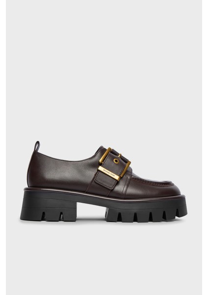 Tokalı Deri Kalın Tabanlı Loafer Ayakabbı 40F4COFP1L251 Bayan Ayakkabı 40F4COFP1L 251