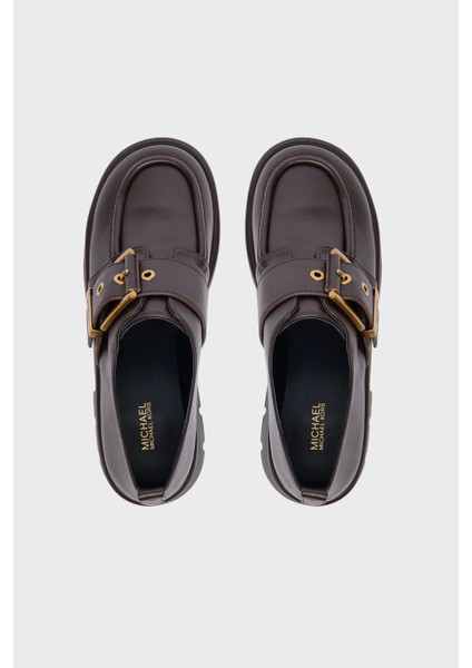 Tokalı Deri Kalın Tabanlı Loafer Ayakabbı 40F4COFP1L251 Bayan Ayakkabı 40F4COFP1L 251 modelleri