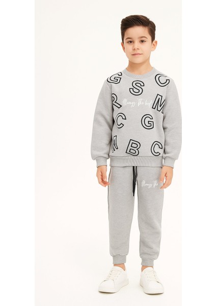 Çocuk Alt Üst Takım – 3 Iplik Şardonlu, Kalın Kumaş, Kışlık Rahat Takım I Sıcak Tutan Yumuşak ve Şık