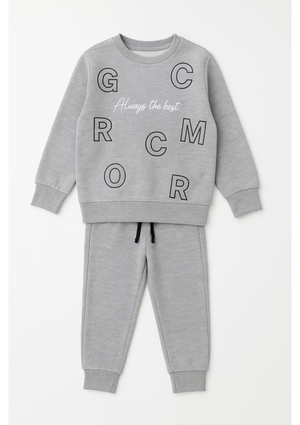 Çocuk Alt Üst Takım – 3 Iplik Şardonlu, Kalın Kumaş, Kışlık Rahat Takım I Sıcak Tutan Yumuşak ve Şık fırsatları