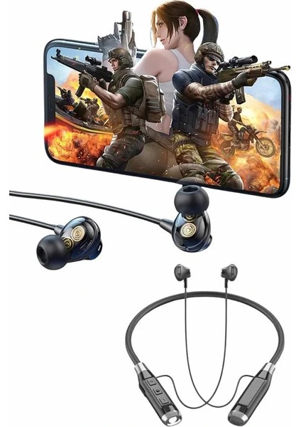 Bluetooth Kulaklık 120 Saat Kullanım Süresi Boyun Askılı Bluetooth Kablosuz Kulaklık fırsatları