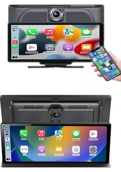 4K Ultra Araç Içi Ön ve Arka Kameralı Ekran Hd 2 Kameralı Torpido Üstü Araç Multimedya fırsatları