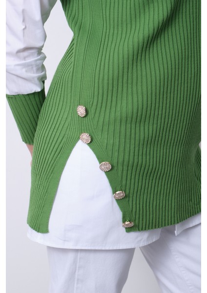 Fitilli Triko Süveterli Gömlek Ikili Kombin indirimleri