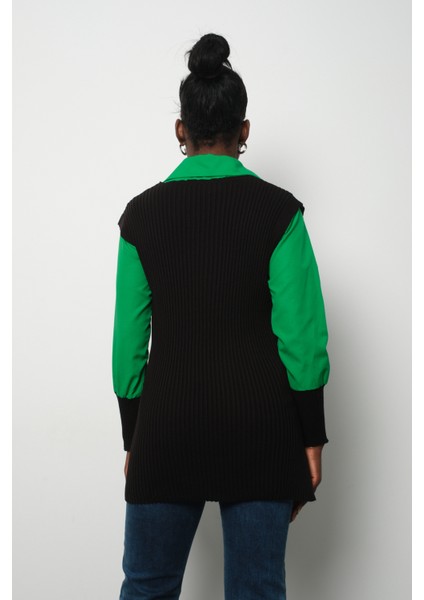 Fitilli Triko Süveterli Gömlek Ikili Kombin modelleri