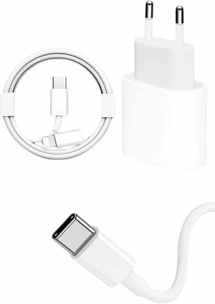 15/pro/pro Max 25W Ios Uyumlu Hızlı Şarj Aleti Adaptörlü Beyaz