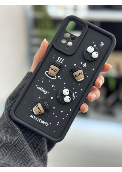 Xiaomi Note 11 Pro - 12 Pro 4g Uyumlu Siyah Kurabiye Tasarımlı Oyuncaklı Silikon Kılıf fiyatları