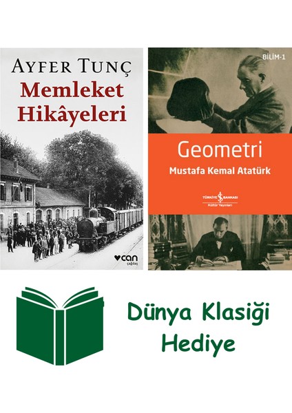 Memleket Hikâyeleri + Geometri + Dünya Klasiği Hediye