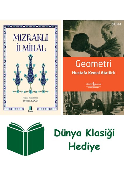 Mızraklı Ilmihal + Geometri + Dünya Klasiği Hediye