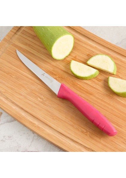 Primo Lazer Sebze Bıçağı Bordo 11 cm