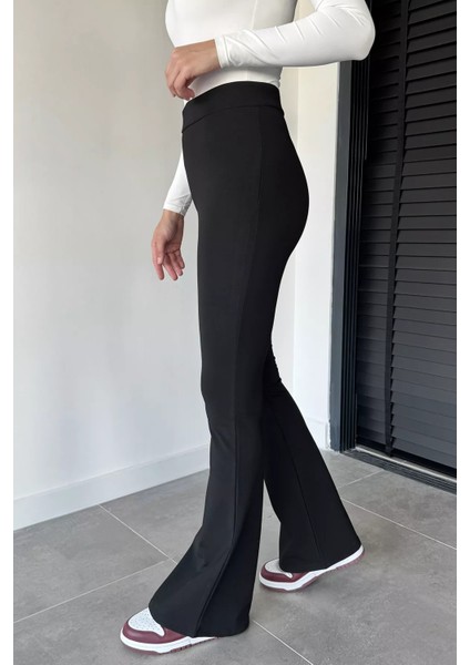 Kadın Yüksek Bel Ispanyol Paça Likralı Tayt P-00019026 modelleri