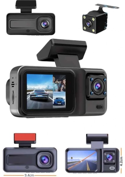 Dvr Araç Içi Kamera Ön ve Iç Kamera 2 Inç Ekranlı Çift Kamera fırsatları