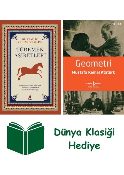 Türkmen Aşiretleri + Geometri + Dünya Klasiği Hediye