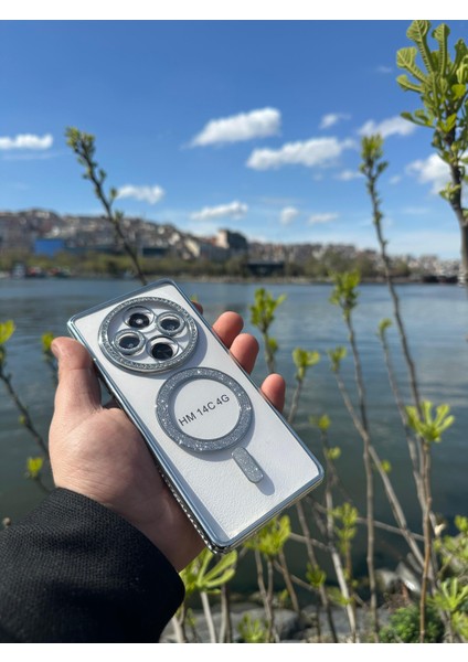 Xiaomi Redmi 14C 4g Şeffaf Taşlı Magsafe Özellikli Kılıf fırsatları