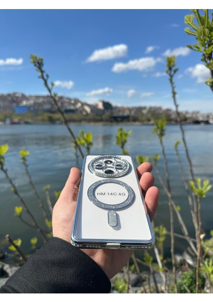 Xiaomi Redmi 14C 4g Şeffaf Taşlı Magsafe Özellikli Kılıf indirimleri