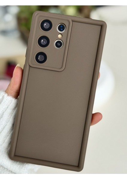 Galaxy S23 Ultra Uyumlu Mat Lansman Parmak Izi Bırakmaz Silikon Kılıf