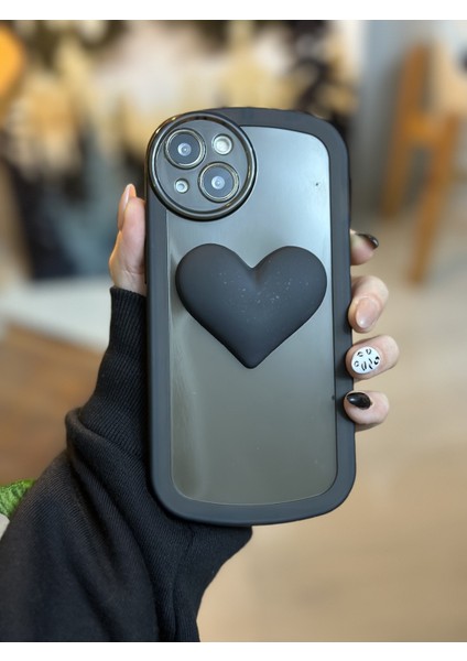Iphone 13 ve 14 Uyumlu Kalp Model Oyuncaklı Şeffaf Kılıf modelleri