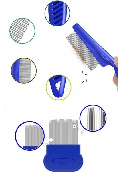 Tüy Fırçası Bit Tarağı Seti Evcil Hayvan Tüy Toplayıcı Bit Pire Önleyici Tarak fırsatları