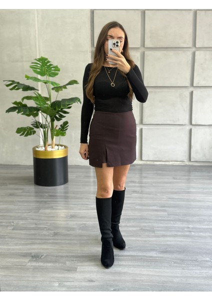 Transparan Kayık Yaka Bluz