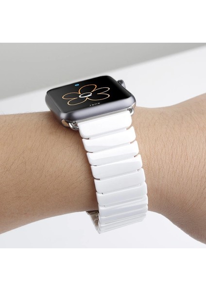 Ally Apple Watch 7-8 45MM 6-5-4 44MM Kordon Kayış Seramik Metal Kordon 3-2-1 42MM- - ?25?02E7-3G6 indirimleri