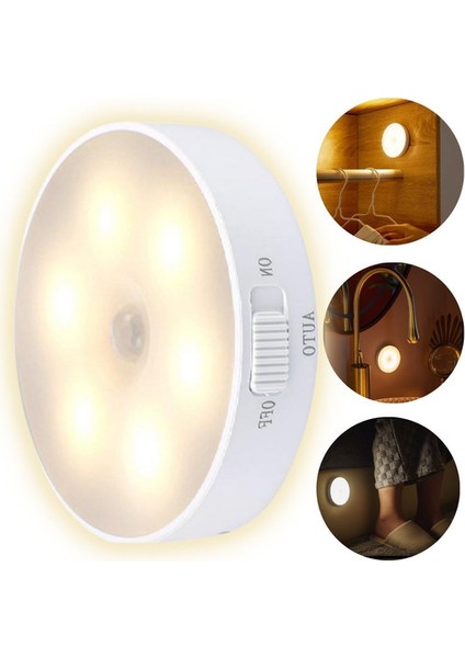 Hareket Sensörü Dolap Altı Aydınlatması USB Şarj Edilebilir LED (5264) indirimleri
