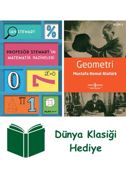 Profesör Stewart'ın Matematik Hazineleri + Geometri + Dünya Klasiği Hediye