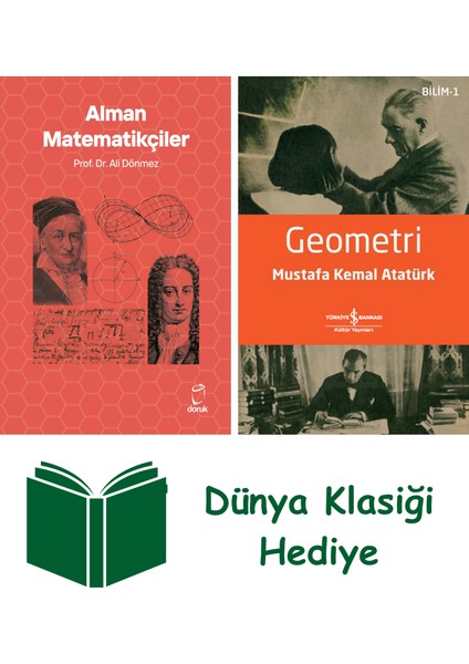 Alman Matematikçiler + Geometri + Dünya Klasiği Hediye