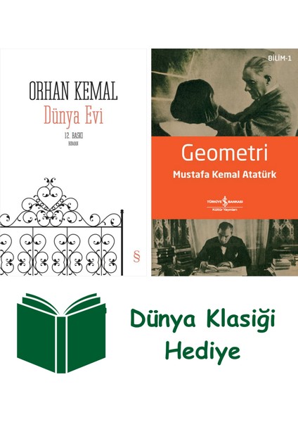 Dünya Evi + Geometri + Dünya Klasiği Hediye