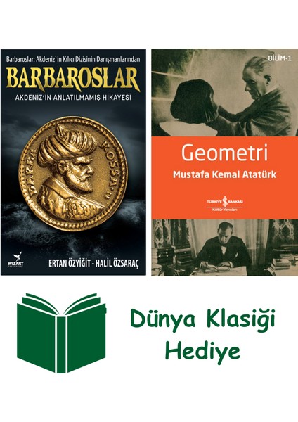 Barbaroslar - Akdeniz'in Anlatılmamış Hikayesi + Geometri + Dünya Klasiği Hediye