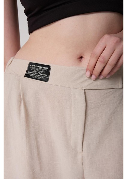 Kadın Yüksek Bel Cırtlı Palazzo Pantolon fırsatları