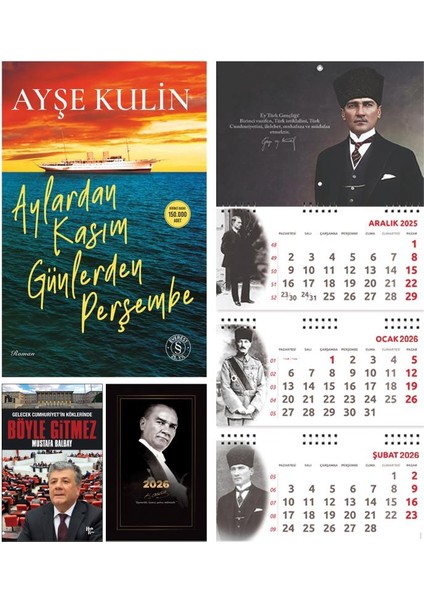 Aylardan Kasım Günlerden Perşembe ve Böyle Gitmez - Gazi Paşa Ajanda - Gazi Duvar Takvimi