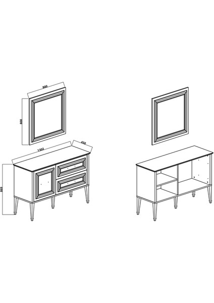 Helin Makyaj Masası Aynası modelleri